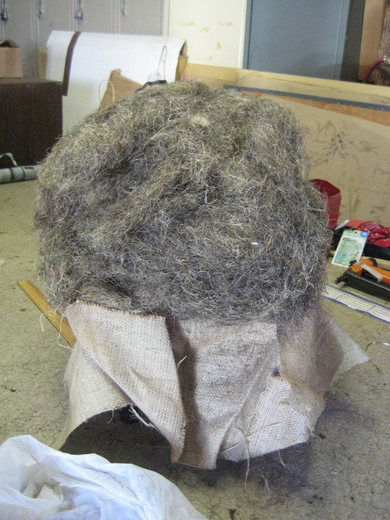 footstool horse hair