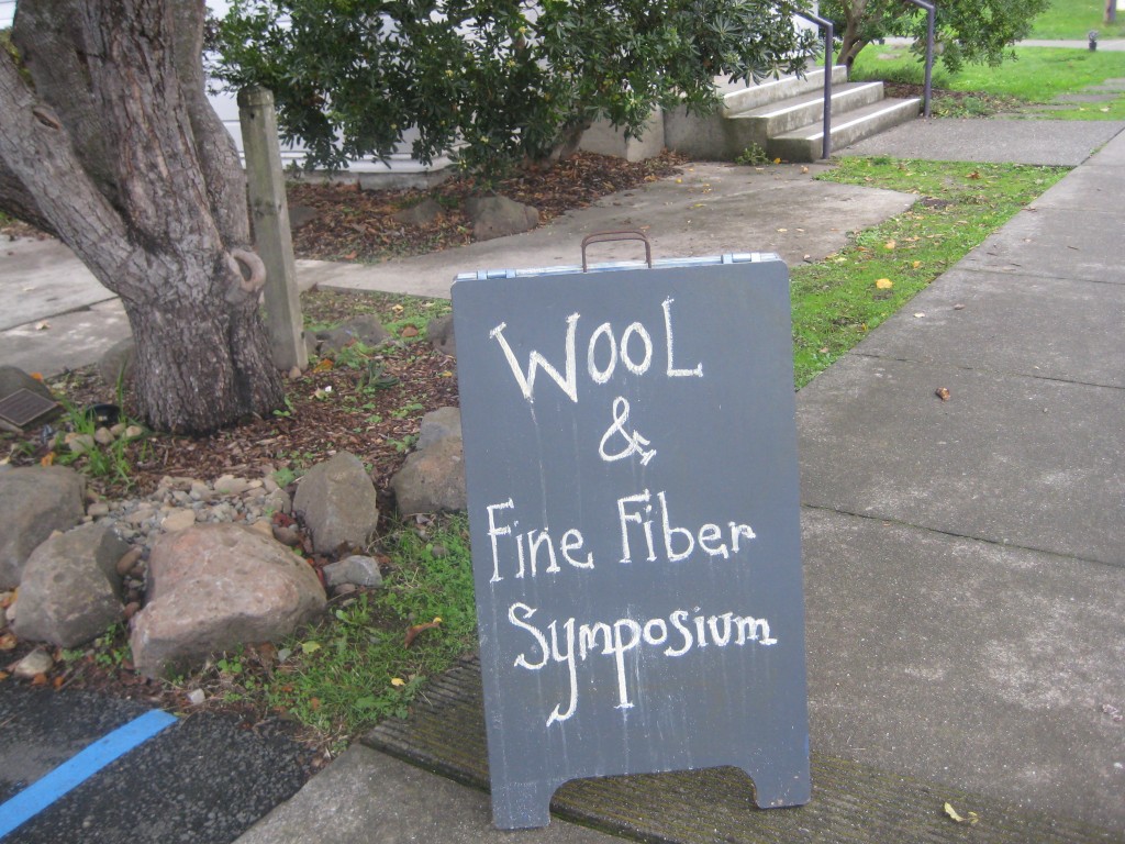 Fiber Symposium sign